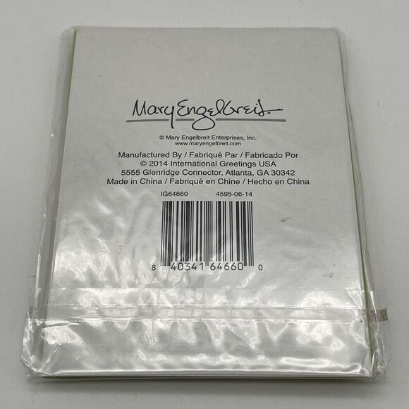 NWT MARY ENGELBREIT Multicolor Envelopes Christmas Letter “C” Notecards 6 Count - Picture 2 of 4